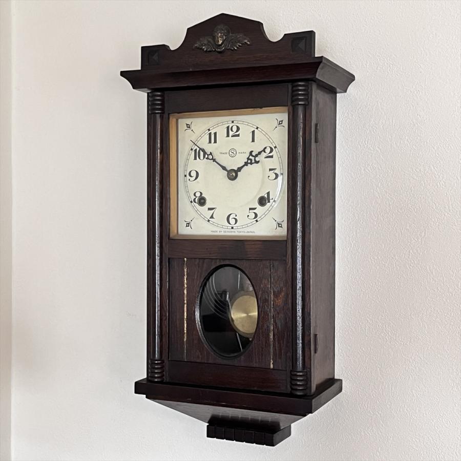 アンティーク 昭和初期 SEIKOSHA 精工舎 セイコー スリゲル 1号 琺瑯