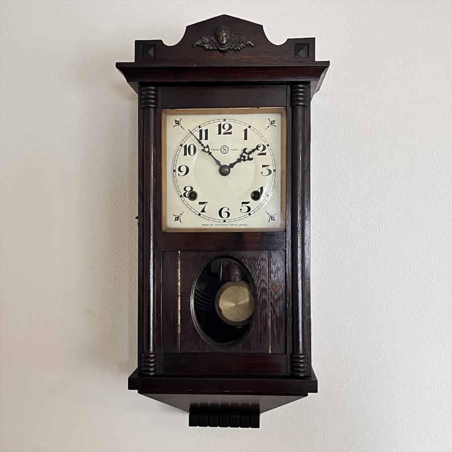 アンティーク 昭和初期 SEIKOSHA 精工舎 セイコー スリゲル 1号 琺瑯