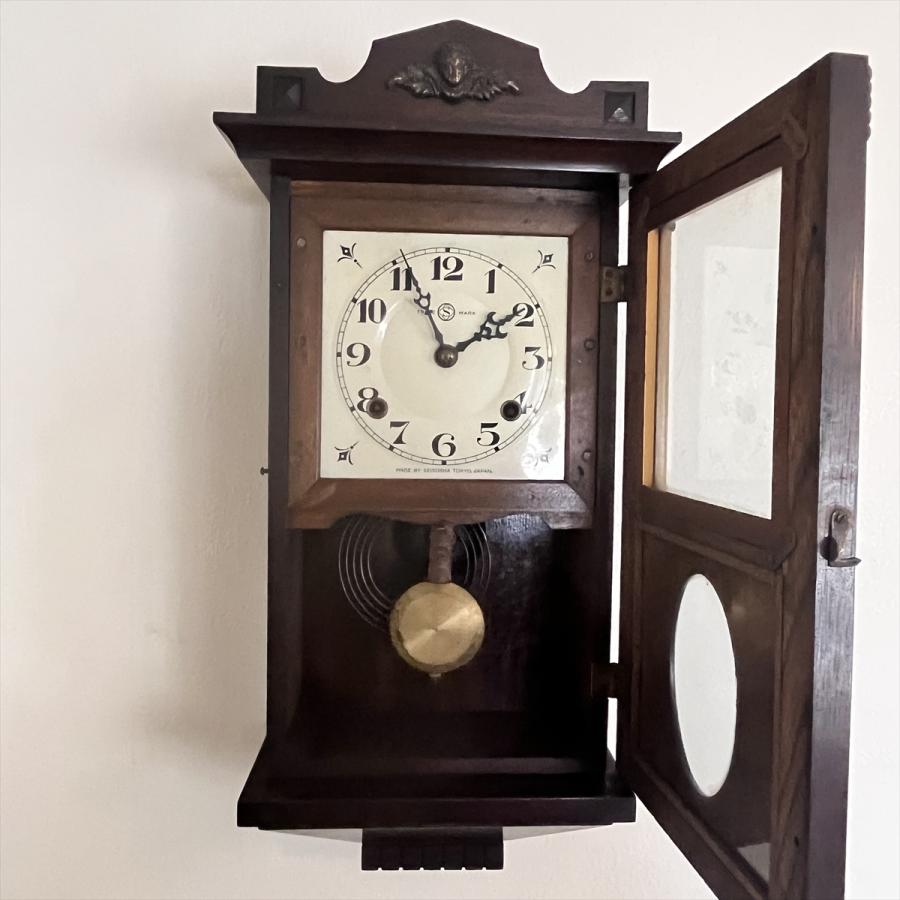 アンティーク 昭和初期 SEIKOSHA 精工舎 セイコー スリゲル 1号 琺瑯