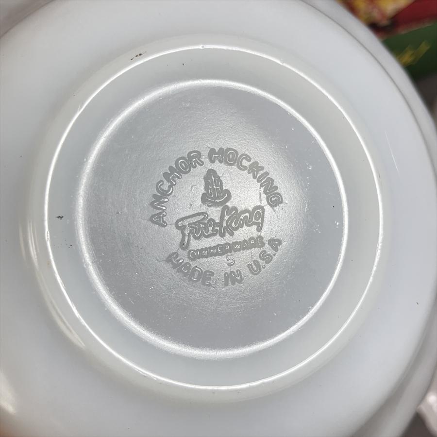 FIRE KING ヴィンテージ ANCHOR HOCKING アンカーホッキング ホワイト