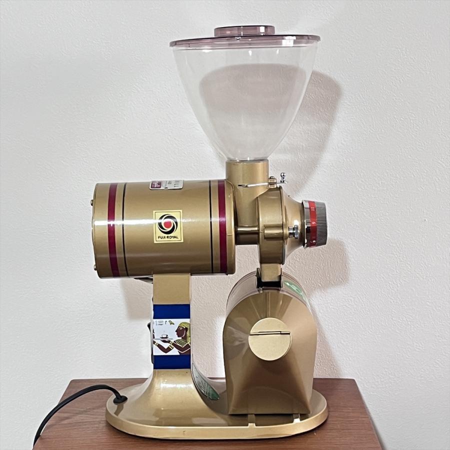 コーヒーミル　アンティーク　フジローヤル ヴィンテージ カフェ器具 銘品 電動コーヒーミル グラインダー FUJI