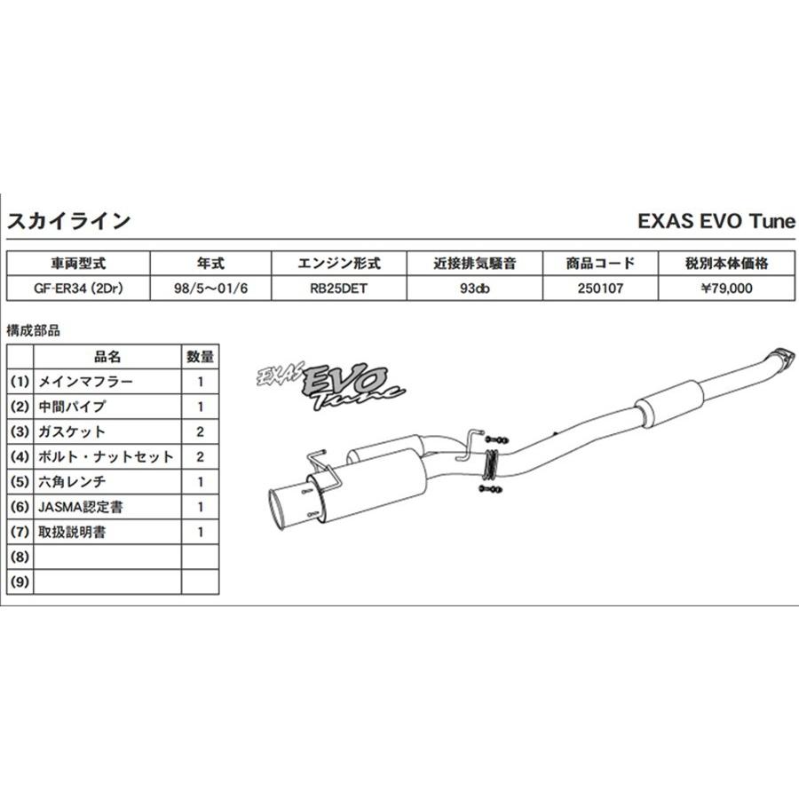 ER34スカイライン 2ドア専用 RB25DET GP SPORTS EXAS EVO Tune ER34スカイライン 2ドア専用 RB25DET GP SPORTS EXAS EVO Tune