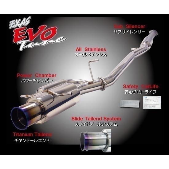 アルテッツァ SXE10 3S-GE, GPスポーツ EXAS EVO Tune 砲弾右出しマフラー JASMA認定 車検対応車高短対応  チタンスライドテール