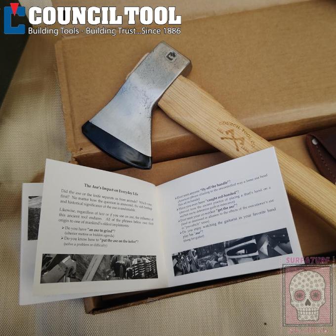 カウンシルツール Council tool 14" 手斧 斧 ベルビカットライン キャンプ 薪割り 5160鋼 焚火 アメリカ製 Made in USA 日本国内在庫 即納｜skulllab｜08