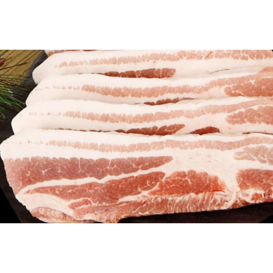 厚切り 豚バラ肉 スライス 1kg (5mmカット) サムギョプサル 焼肉 焼き肉 BBQ 豚肉 豚カルビ 豚丼