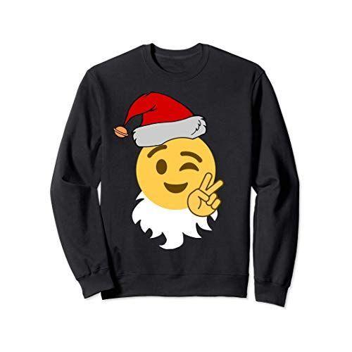 大きい割引 トレーナー クリスマスサンタクロース平和絵文字子供男の子女の子xmas 屋外照明