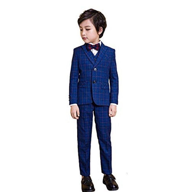 公式超安い 通販 紳士服 男の子スーツ 子供服フォーマルスーツ 子供スーツ フォーマル チェック柄 スーツ ジャケット シャ キッズスーツ キッズ Yahoo ショッピング Sky Moon 5点セット 公式アウトレット Ameriaadvisory Am