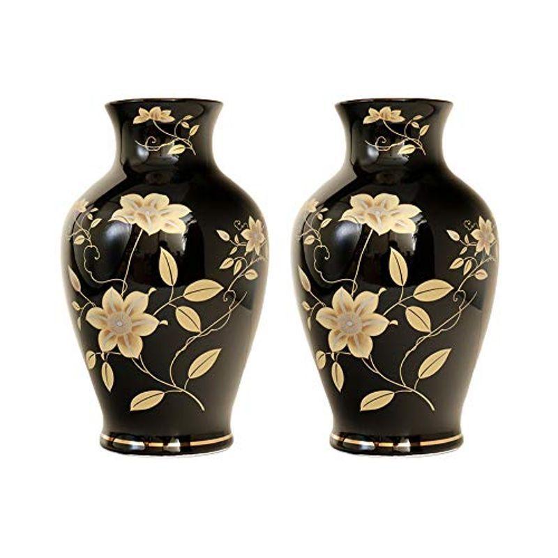 送料込 国産 花瓶 鉄仙花 尺0 黒 ２本組セット 贈答 仏壇 お盆 お彼岸 お墓参り 供養 サイズ約 Cm 高さ30 差込内径8 胴張18 5 高質で安価 Turningheadskennel Com