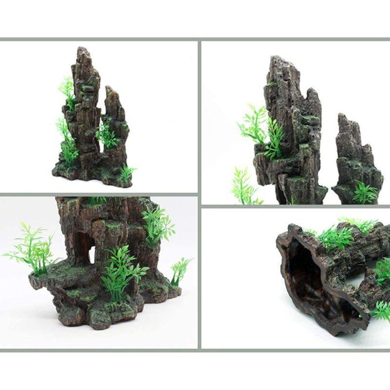 史上最も激安 水槽 山 アクアリウム オーナメント オブジェ 置物 大きい 水族館作り 通り抜け 空間 草 岩 爬虫類 熱帯魚 観賞魚 飼育 インテリア 激安の Turningheadskennel Com