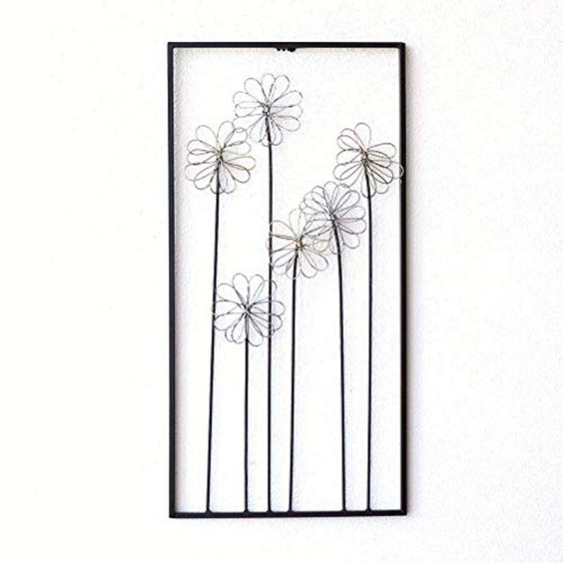 オンラインストア買い 壁飾り 花 アイアン インテリア 壁掛け おしゃれ アートパネル 和風 モダン アンティーク ウォールデコ アイアンの壁飾り シルバー ゴー 直売限定 Ssl Daikyogo Or Jp