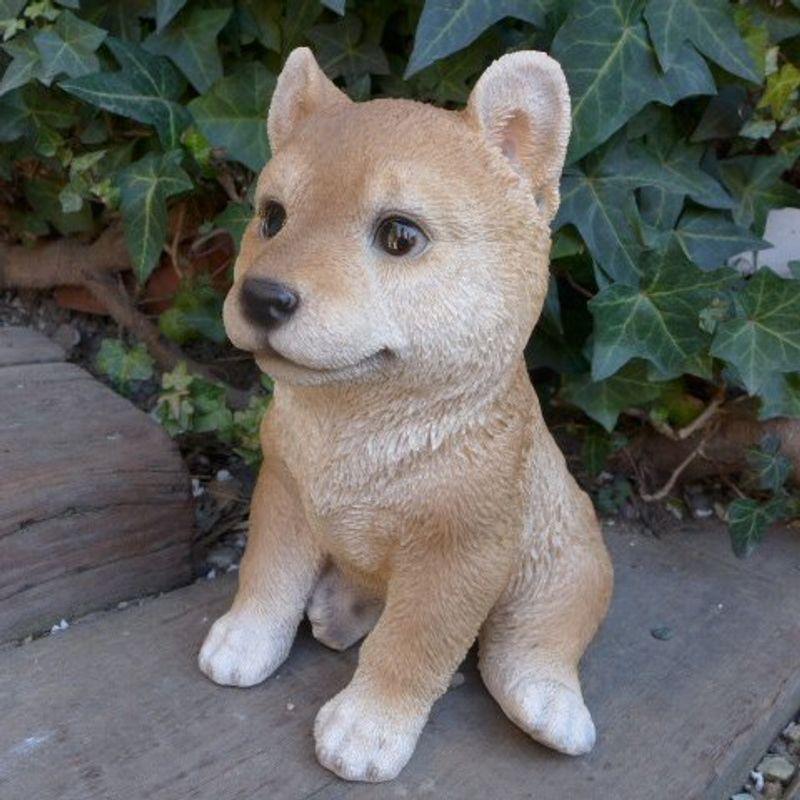 犬の置物 ガーデンマスコット 柴犬 子犬 豆柴 いぬ イヌ ガーデニング 動物 N１２９０７ 屋外照明 オーナメント ガーデン リ ガーデンマスコット スカイフォース 雑貨 ガーデニング オブジェ 庭
