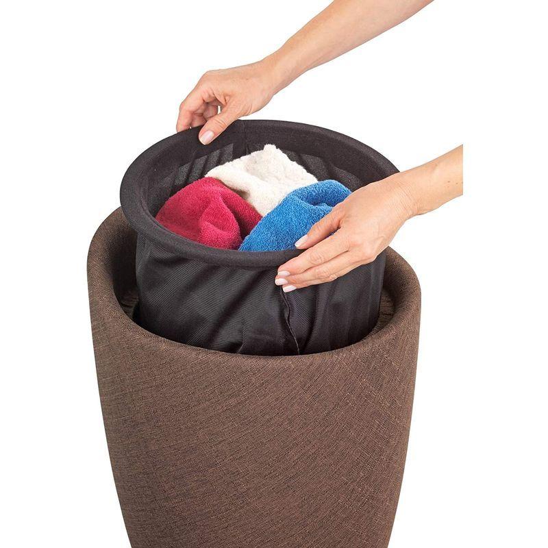 ラッピング不可 Wenko ウェンコ 収納付き 121 小物入れ 収納袋付き 座面取り外し 収納ボックス ブラウン Candy スツール リネンルック 収納ケース Psicanalise Sp Com Br