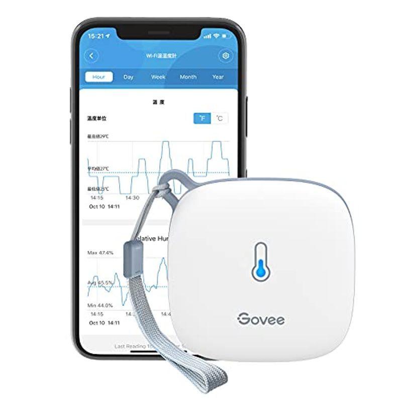 Govee WiFi 温度計 湿度計 高精度 ワイヤレス アラート通知機能付き WiFi温湿度計 デジタル マホで温湿度管理 データの保存と 最先端