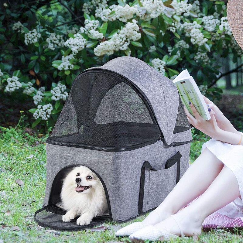 ペットカート 4輪 犬用バギー 折りたたみ 分離型 雨用 2匹 小型犬/猫 15kg中型犬 取り外し可能 多頭飼い 柴犬ベビーカー 乳母車 ペットカート 4輪 犬用バギー 折りたたみ 分離型 雨用 2匹 小型犬/猫 15kg中型犬 取り外し可能 多頭飼い 柴犬ベビーカー 乳母車