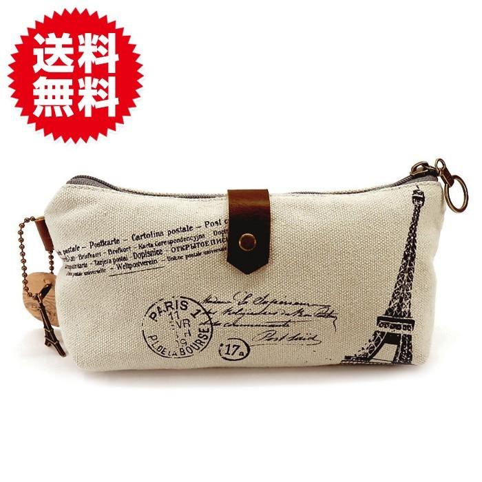 アンティーク風 エッフェル塔のチャームでかわいいペンケース ギガランキングｊｐ