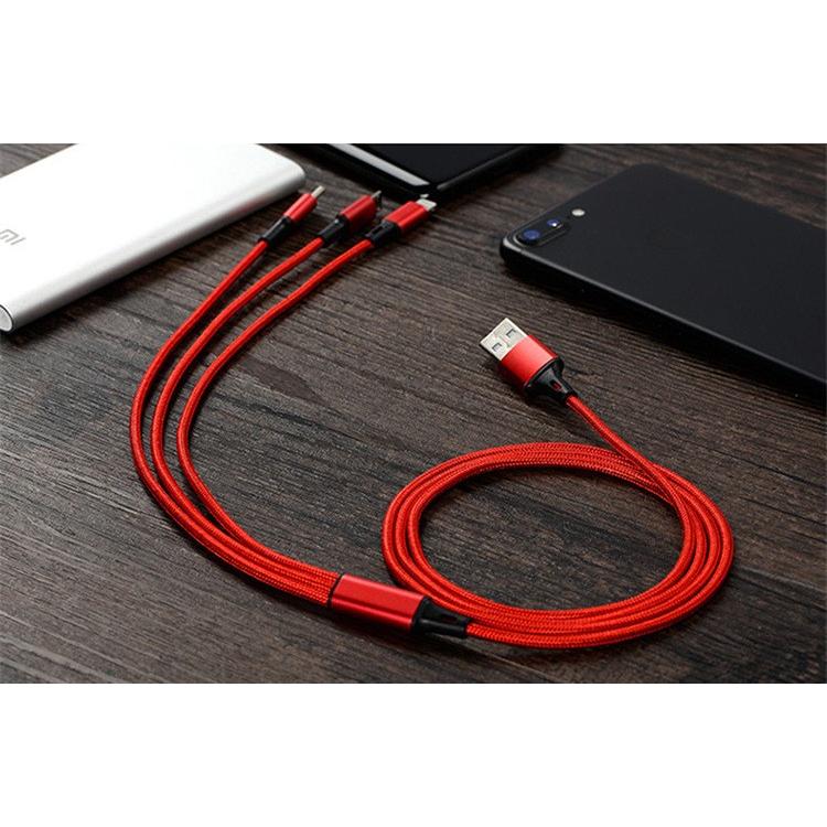 3in1 充電ケーブル Type-C ケーブル iphone ケーブル 1m タイプc ケーブル Micro USB ケーブル Android 同時給電 スマホ用 充電 type c ケーブル I字｜sky-sky｜13