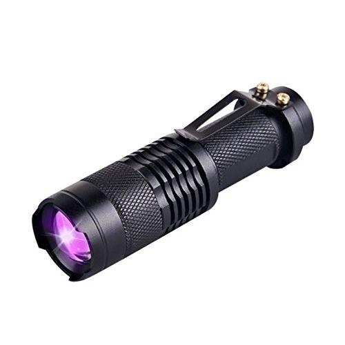 ブラックライト LED UV 電池式 紫外線 395nm 懐中電灯 小型