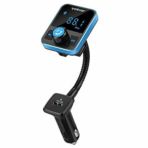 Fmトランスミッター Bluetooth 4 1搭載 高音質 ワイヤレス式 シガーソケット Usb 2ポート 充電可能 12v車用 Fm Transmitter 車載 Usb充電 2ポートラジオ機能付き F 1002 Skyヤフーショップ 通販 Yahoo ショッピング