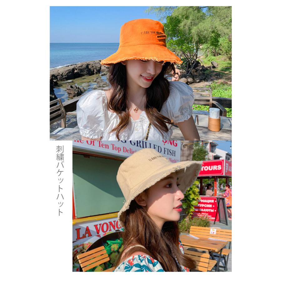 バケットハット レディース ハット レディース 夏 ハット 夏用 春夏 ハット UV レディース帽子 旅行 可愛い おしゃれ 日焼け防止 つば広ハット 軽量 折りたたみ｜sky-sky｜22