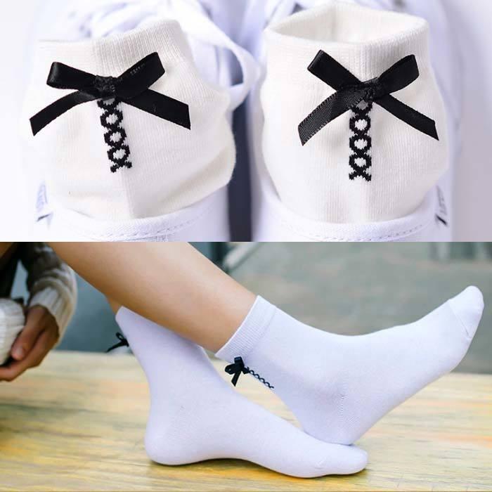レディース ソックス リボンソックス くつ下 ショートソックス スニーカーソックスかわいい オシャレ リボン靴下 ホワイト ピンク 2個セット Uc 1003 Skyヤフーショップ 通販 Yahoo ショッピング