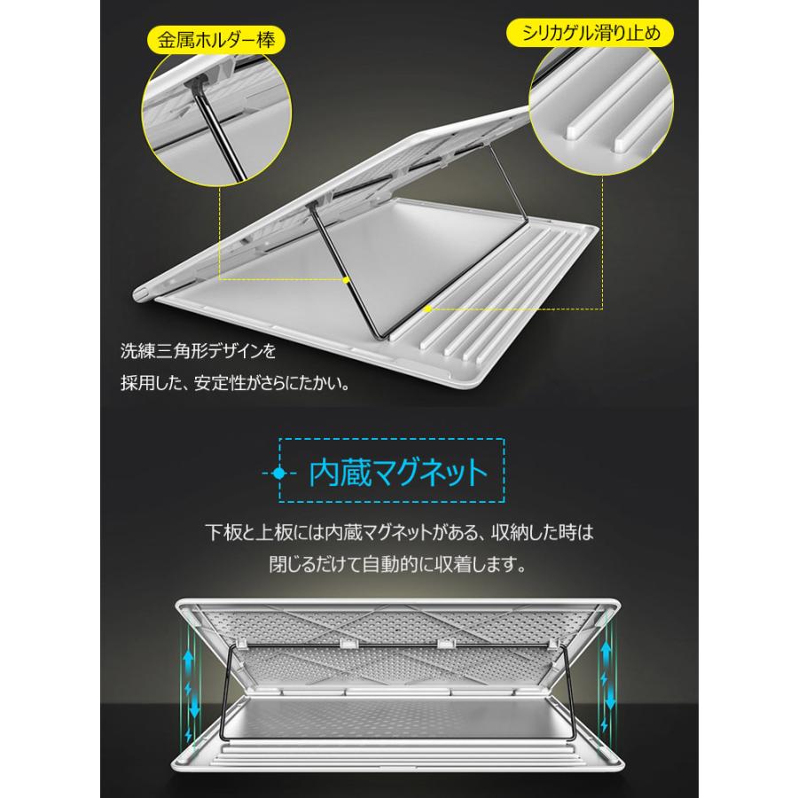 ノートパソコン スタンド 折り畳み式 ラップトップ パソコンス Pc スタンド 5段階調整可能 コンパクト 安定性 滑り止め付き 持ち運び便利 放熱対策 薄型 Uc 1127 Skyヤフーショップ 通販 Yahoo ショッピング