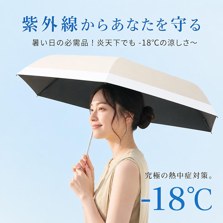 日傘 折りたたみ 完全遮光 晴雨兼用 超軽量 140g UVカット UPF50+