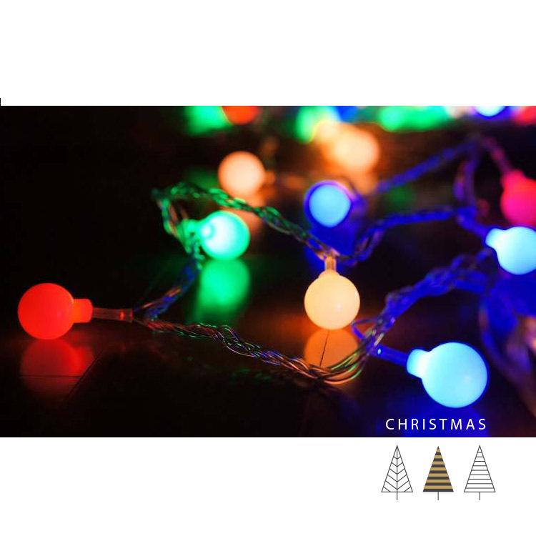 イルミネーションライト LED 6M 40球 クリスマス ライト 電池式 LED 