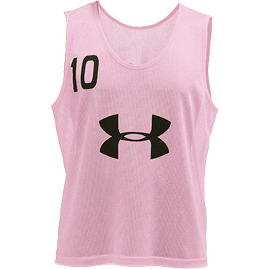 UNDER ARMOUR アンダーアーマー TS NUMBERED BIBS(10SET ピンク  ブラック 1295510-650 サッカー トレーニングウェアー｜sky-spo