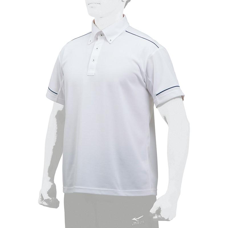 MIZUNO 日本最大の ミズノ ポロシャツ メンズ 01 人気ブランド新作豊富 12JC7H11 野球 ホワイト