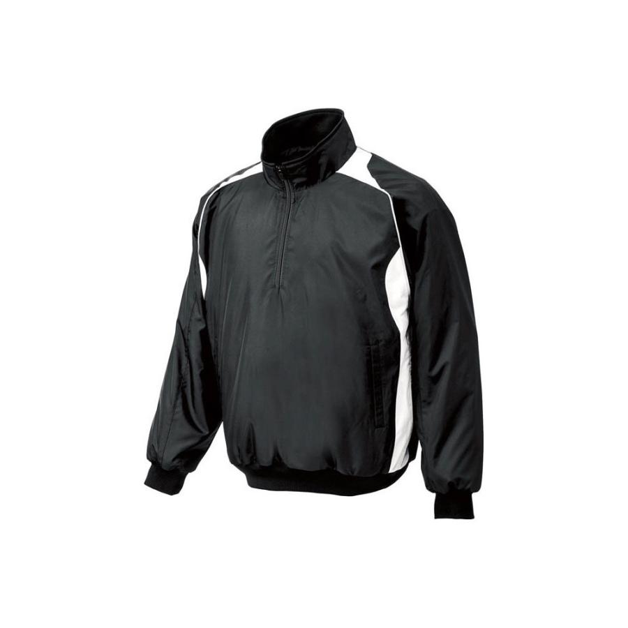 65 Off Mizuno ミズノ ハーフzipジャケット 野球 ブラック ホワイト 12je4v40 09 Cisama Sc Gov Br