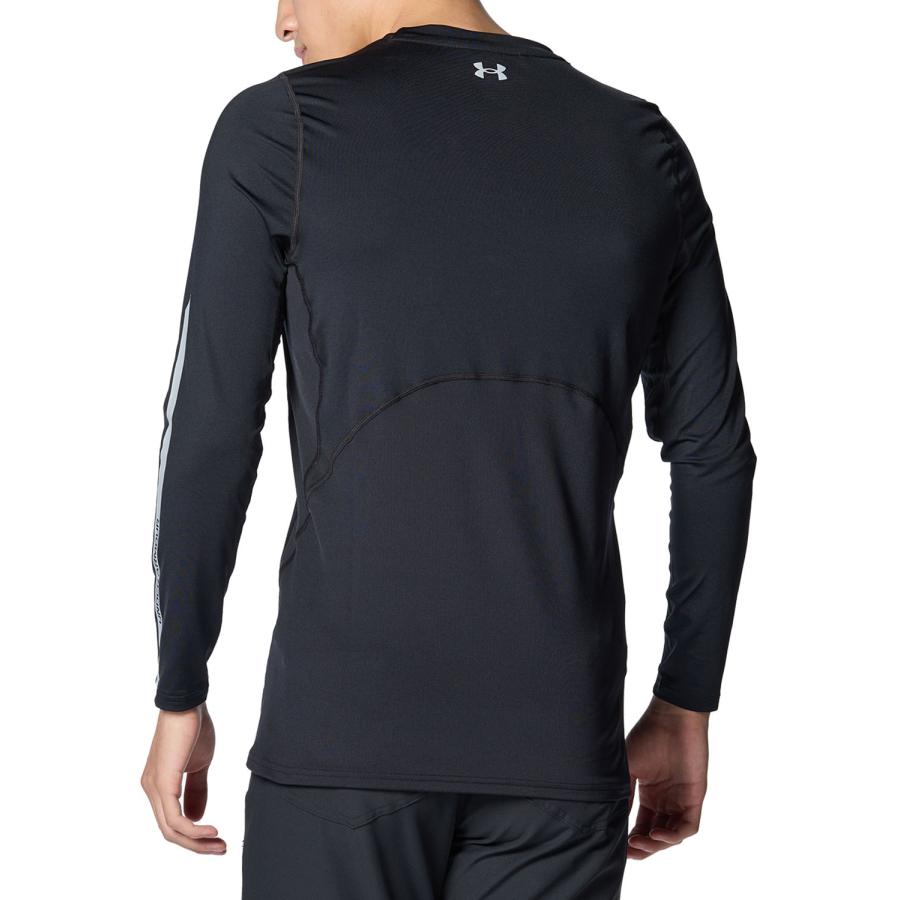 UNDERARMOUR アンダーアーマー ヒートギア フィッティド L/S クルー BLK/MGA 1384825-001 ゴルフ ウェアー｜sky-spo｜02