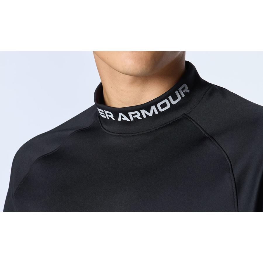 UNDERARMOUR アンダーアーマー ワードマーク S/S モックネック シャツ BLK/HGY 1384830-001 ゴルフ ウェアー｜sky-spo｜04