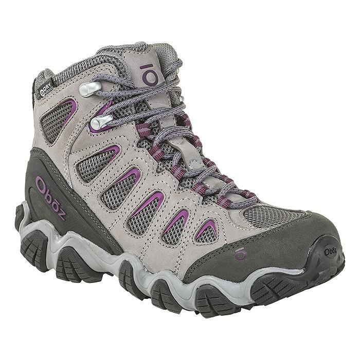 Oboz オボズ WOMEN'S SAWTOOTH II MID B-DRY レディース ソウトゥース2 Pewter/Violet ハイキング 登山靴｜sky-spo