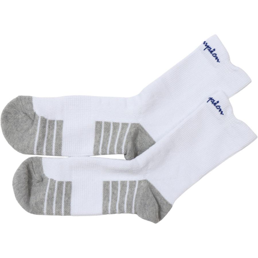 Champion チャンピオン MIDDLE SOCKS ソックス ホワイト C3VB707S-010 バスケット ソックス 靴下｜sky-spo