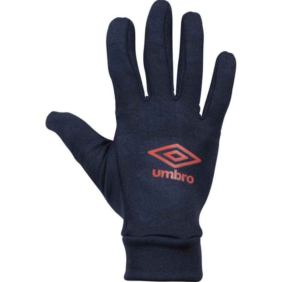 UMBRO アンブロ フィールドプレイヤーグローブ ネイビー レッド UUAOJD52-NVRD 冬小物 サッカー｜sky-spo