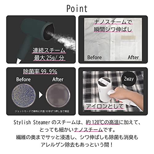 RM-SS401-W BEAUTY TECHNOLOGY 衣類スチーマー Stylish steam : SKY