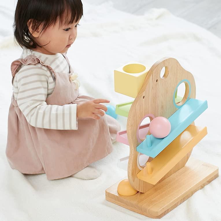 Edut エデュテ TREEスロープ スロープトイ 知育玩具 木のおもちゃ1歳 2歳 誕生日プレゼント 男の子 女の子の画像
