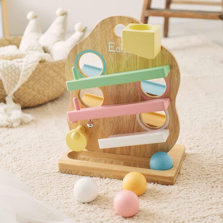 Edut エデュテ TREEスロープ スロープトイ 知育玩具 木のおもちゃ1歳 2歳 誕生日プレゼント 男の子 女の子の画像