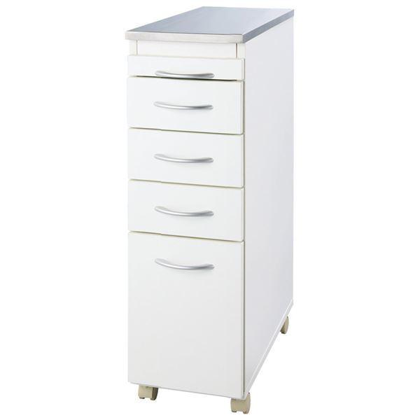 高知インター店 シンプル すき間収納 キッチン収納 幅25cm キャスター スライドテーブル 引き出し付き ステンレス キッチン ダイニング 美しい Tv Creativetalentnetwork Com