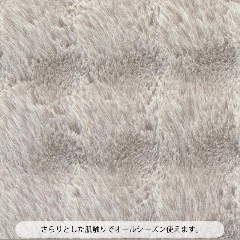ラグ カーペット ラグマット 厚手 洗える 北欧 おしゃれ 円形 190cm 丸型 ラビット こたつ敷き布団 絨毯 ラビットファー シャギーラグ ファータッチ_17