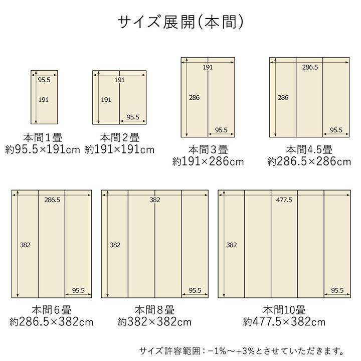 ラグ 洗える 286×286 本間4.5畳 カーペット 絨毯 い草調ラグ カーペット PPカーペット レジャーシート アウトドア ござ ペット 国産 日本製_12