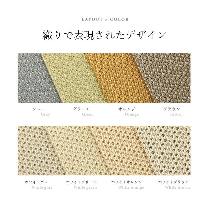 畳 フローリング 置き畳 畳マット 厚手 ラグマット ラグ 70×70 防音 い草風置き畳 ユニット畳 おしゃれ 半畳 可愛い 軽量 琉球畳風 和室 日本製_4