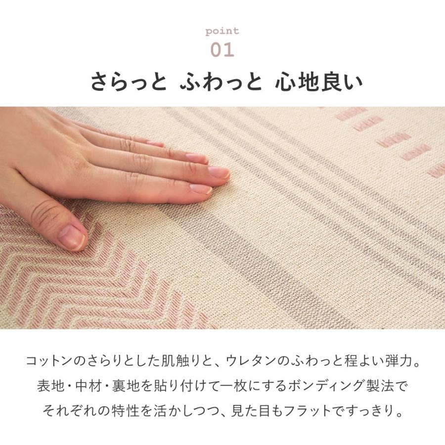 ラグ ラグマット 長方形 約3帖 185×240cm おしゃれ 洗える 滑り止め 春夏 洗濯機OK ホットカーペット 床暖房 オールシーズン_4