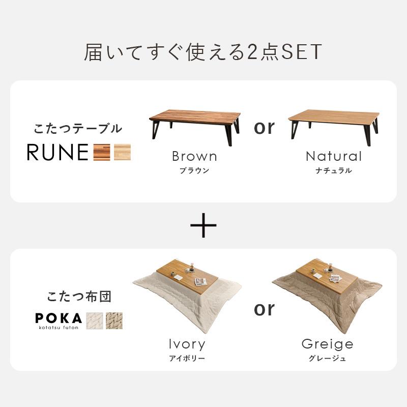 こたつ こたつセット 2点セット 150×80 長方形 おしゃれ こたつ布団 