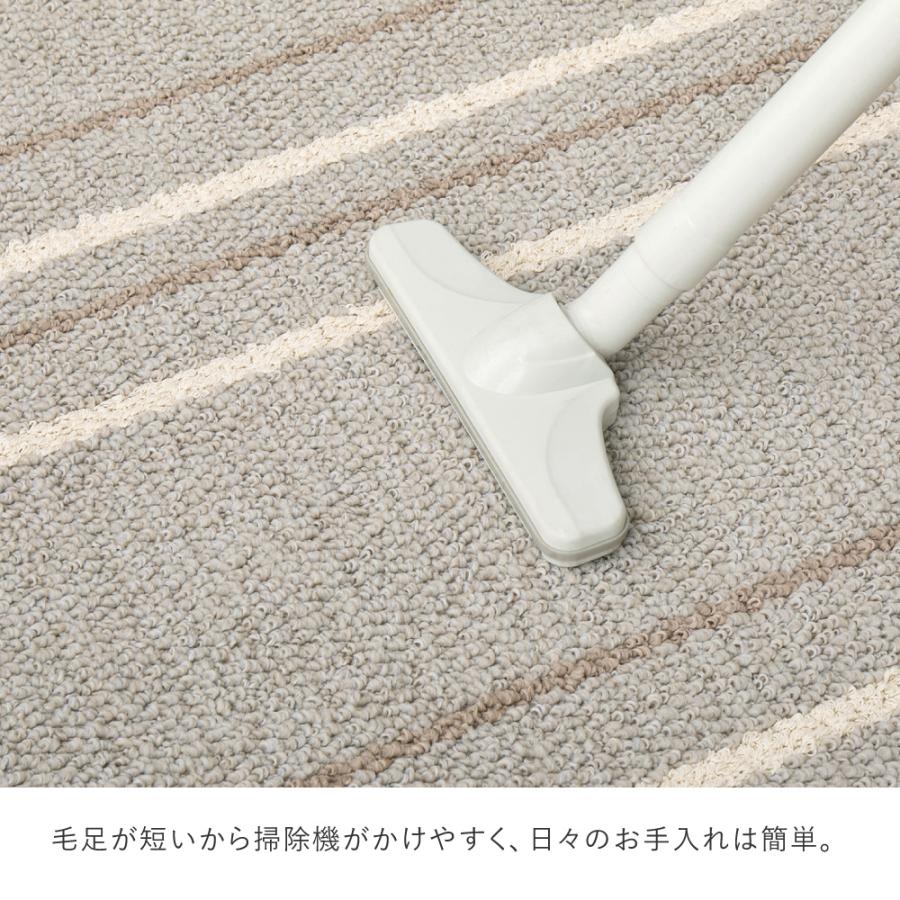 ラグ ラグマット 正方形 約2畳 185×185cm カーペット 絨毯 おしゃれ 日本製 リビング 子供部屋 シンプル ホットカーペット 床暖房 防ダニ 抗菌 ふんわり_7