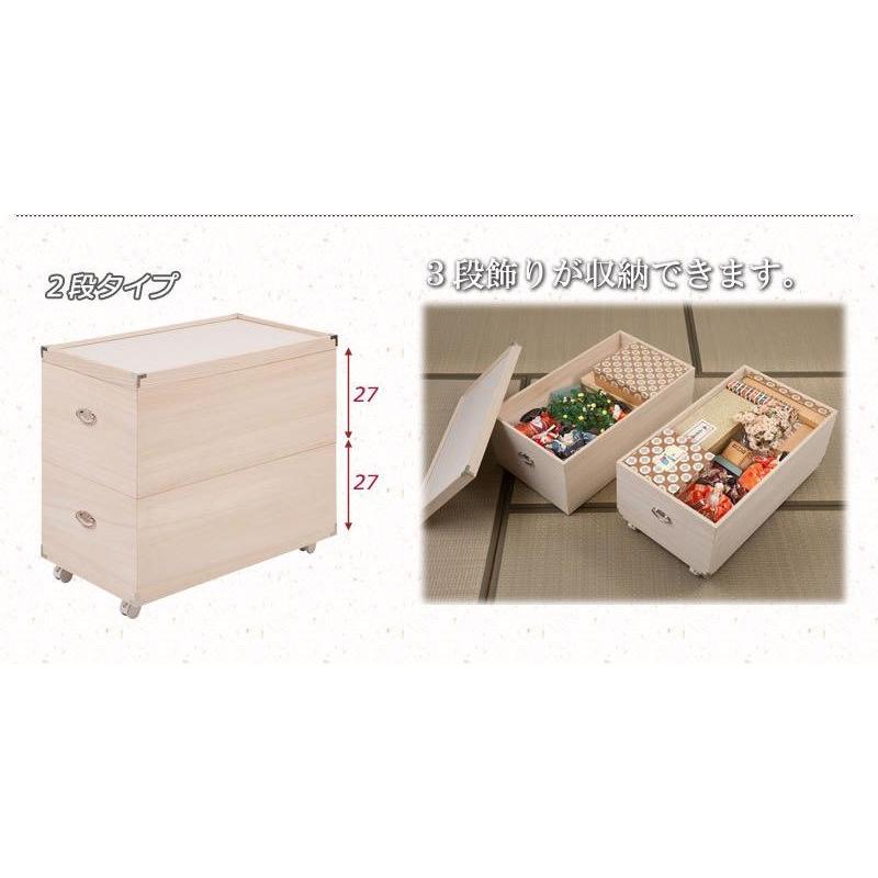 雛人形収納 ひな人形 収納BOX 収納ケース 高さ71.5cm 奥行77cm