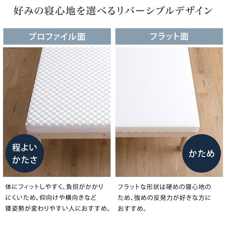 マットレス クイーン 高反発 プロファイル ウレタンマットレス 硬め 体圧分散 通気性 厚み10cm マットレストッパー 洗える_5