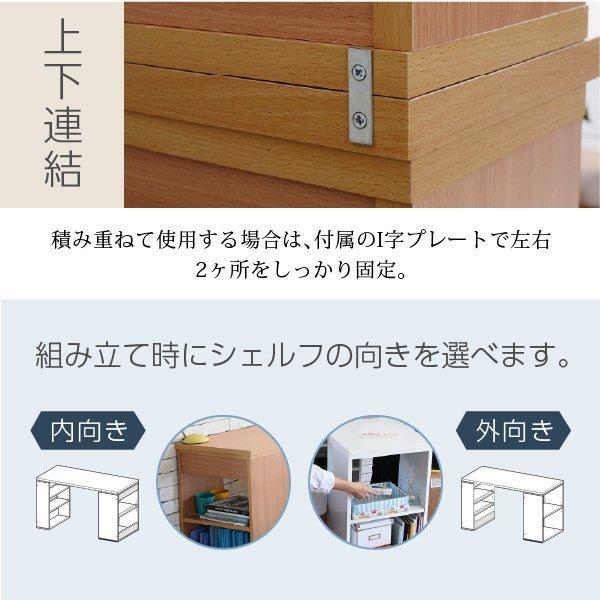 パソコンデスク おしゃれ 組み換え ユニットデスク 本棚付き 幅100 コンパクト 机 シェルフ 付きデスク 書斎机 オフィスデスク 棚付き 薄型デスク ワークデスク_6