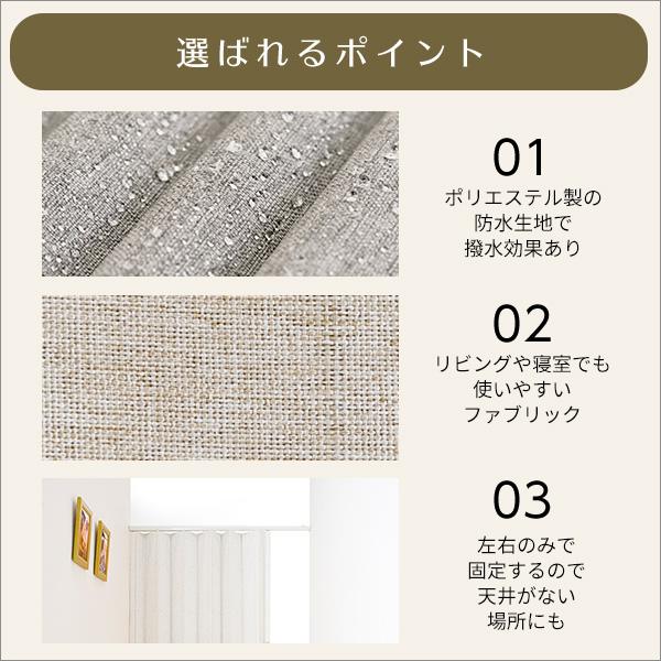 アコーディオンカーテン アコーディオンドア 間仕切り 浴室 突っ張り つっぱり 100×170 パネルドア 賃貸 キッチン 廊下