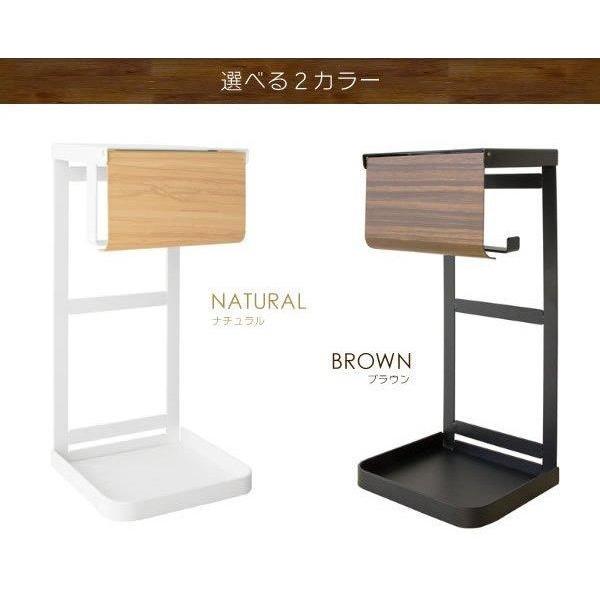 トイレットペーパーホルダー カバー おしゃれ タワー シングル 木目調 防水 アイアン トイレ ペーパーホルダー 北欧 | ブランド登録なし | 11